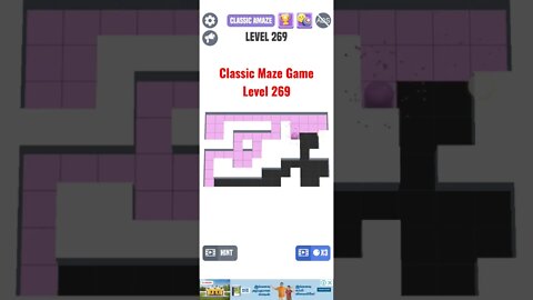 Classic Maze Game Level 269.#shorts