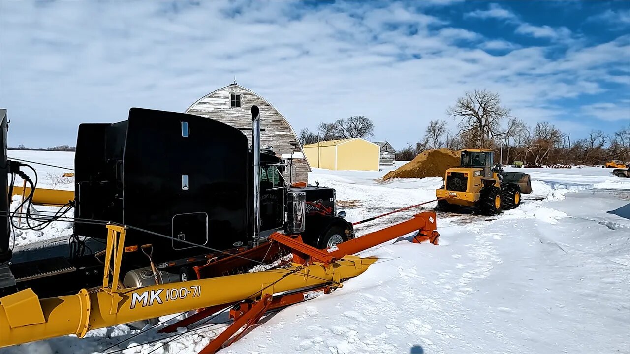 Semi Trailers Stuck In 4 Foot Snow Drifts!! Bringing In The Big Stuff!