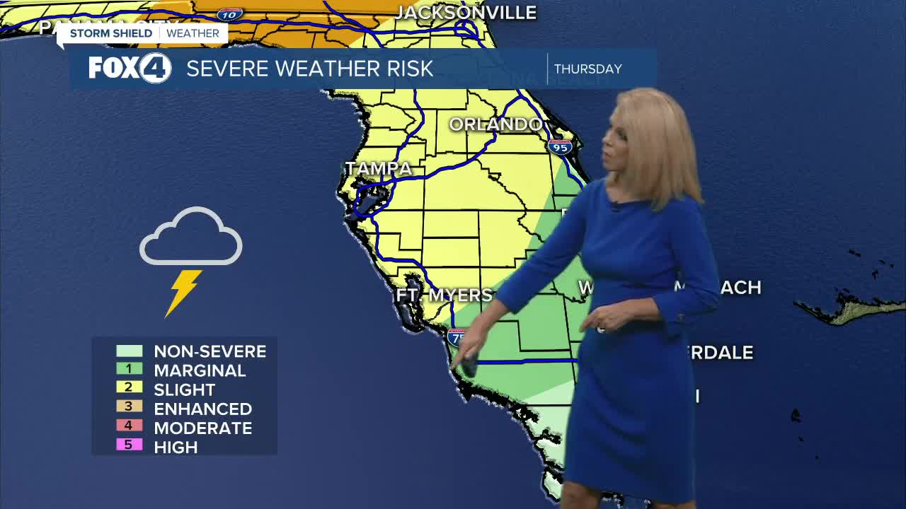 Severe storms possible late Thu. night into Fri. AM