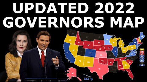 Updated 2022 Governors Map Prediction (June 2021)