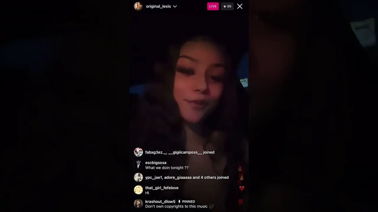 Original Lexis Turning Up To Some YoungBoy In Her Whip On Instagram Live (17/05/23)