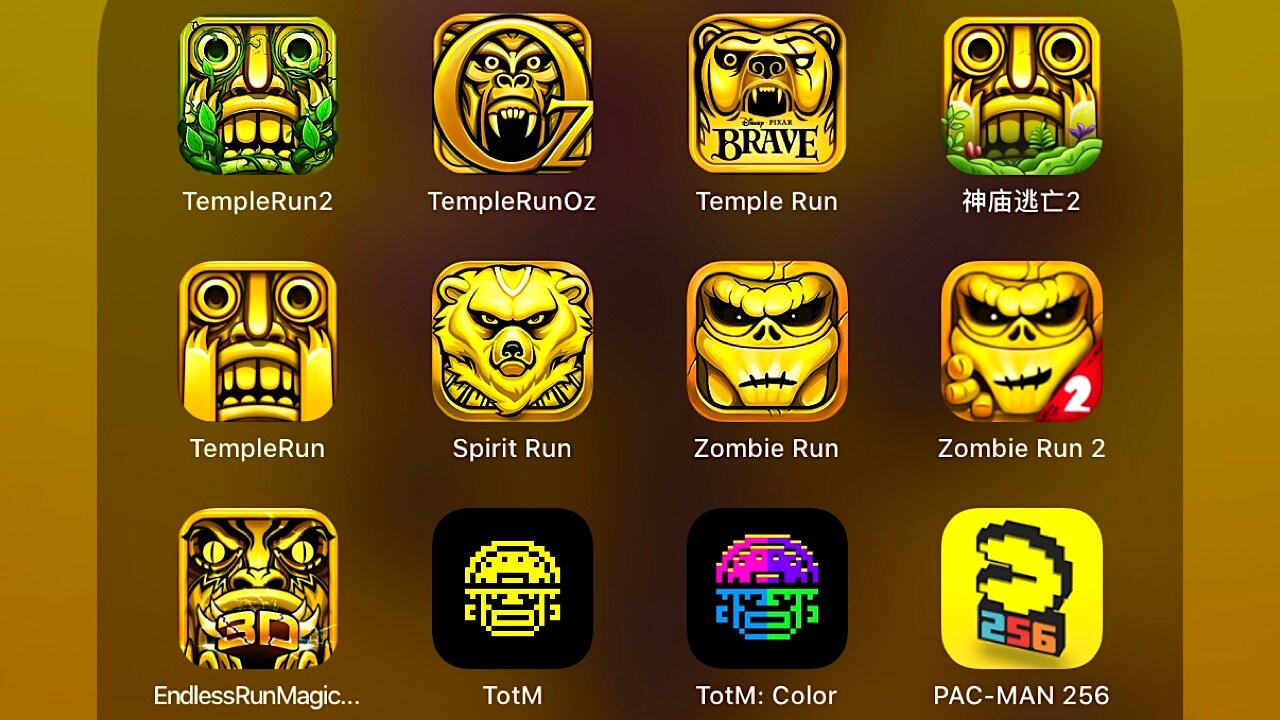 Temple Run 2 | Temple Run Oz | Temple Run Brave | Temple Run | Spirit Run | Zombie Run (12 in 1)