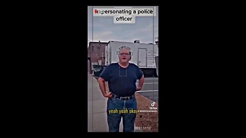 Male Karen IMPERSONATES a police officer