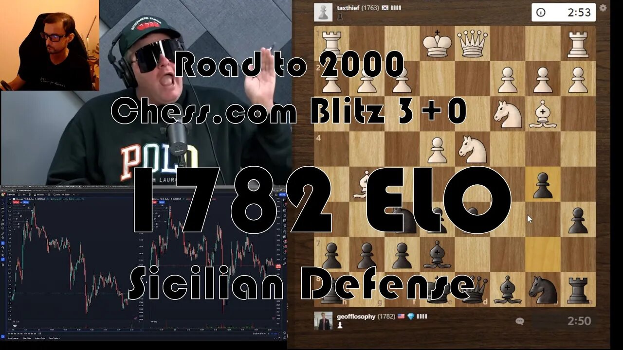 Road to 2000 #104 - 1782 ELO - Chess.com Blitz 3+0 - Sicilian Defense