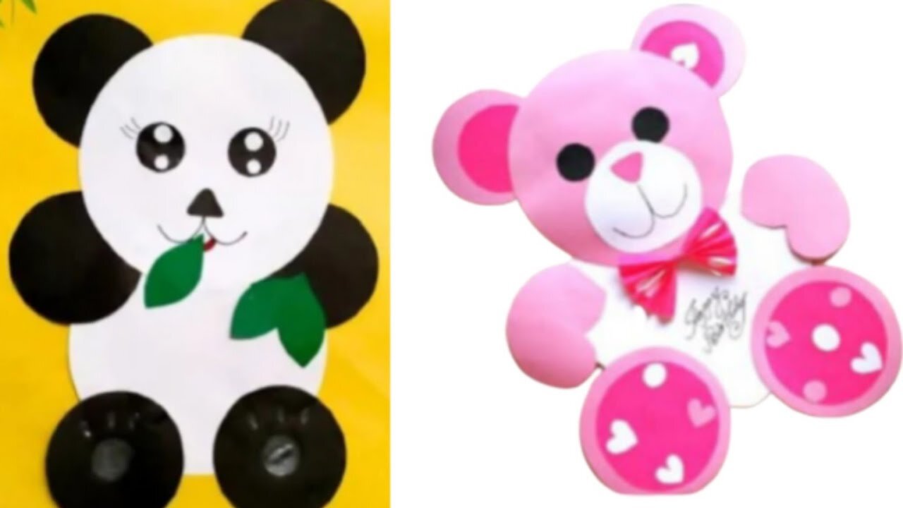 DIY cute craft / Paper panda / How to make a paper panda for homemade