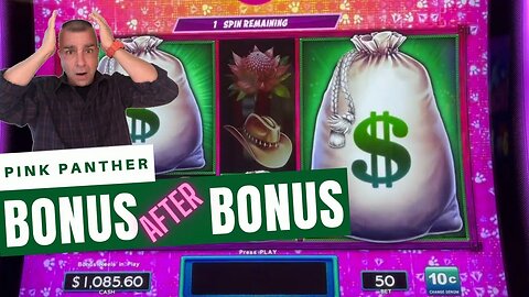 💥Win After Win On Pink Panther Slot Machine💥