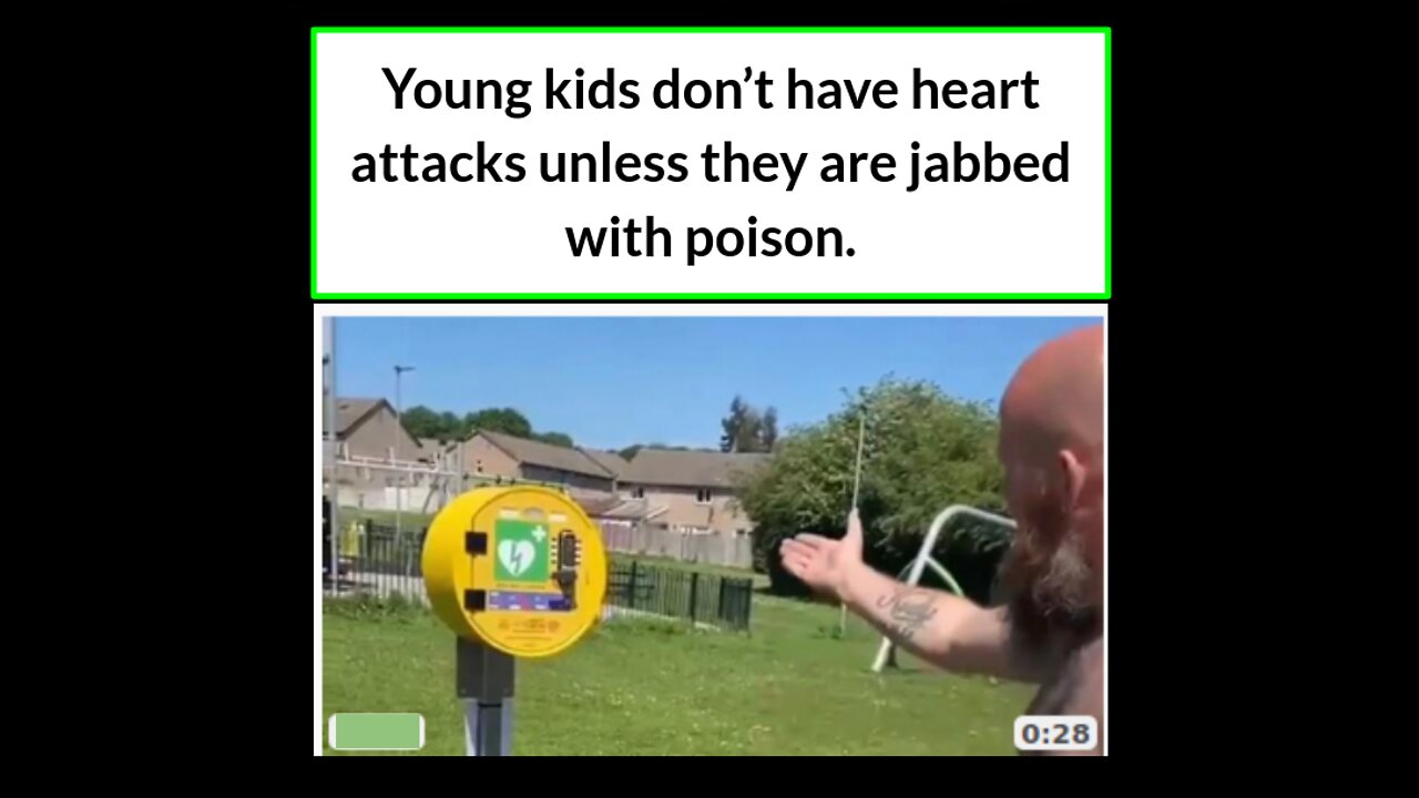 Young kids don’t have heart attacks unless they are jabbed with poison.