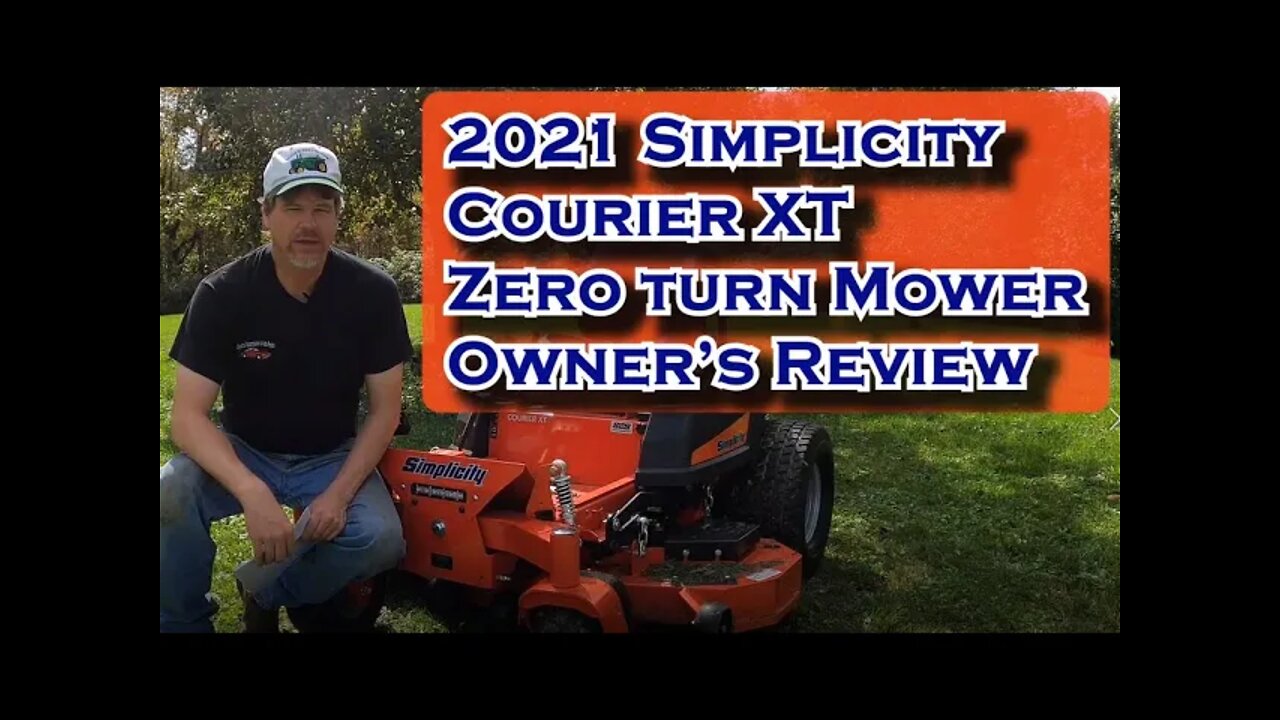 2021 Simplicity Courier XT Zero Turn Mower Owners Review