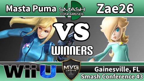 Masta Puma (Rosalina & Zero Suit) vs. Zae26 (Rosalina & Kirby) - SSB4 Winners R6 - SC43