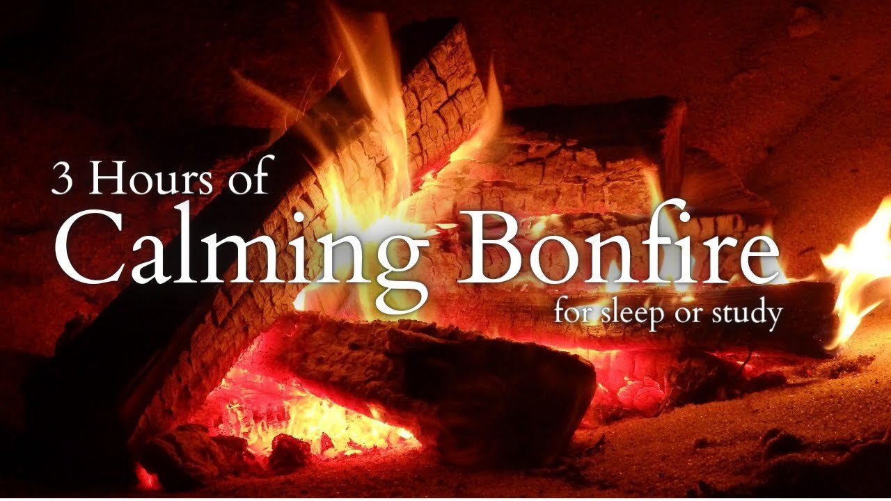 Calming Bonfire | Relaxing Sound for Sleep or Study