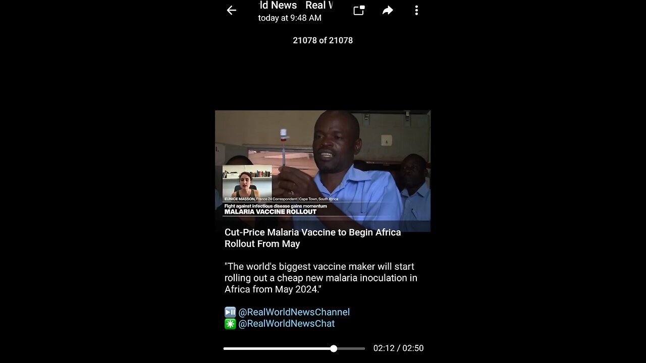 News Shorts: Malaria Jab Peddling in Africa