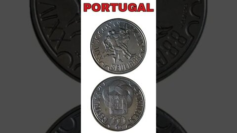 Portugal 250 escudos 1988.#shorts #coinnotesz