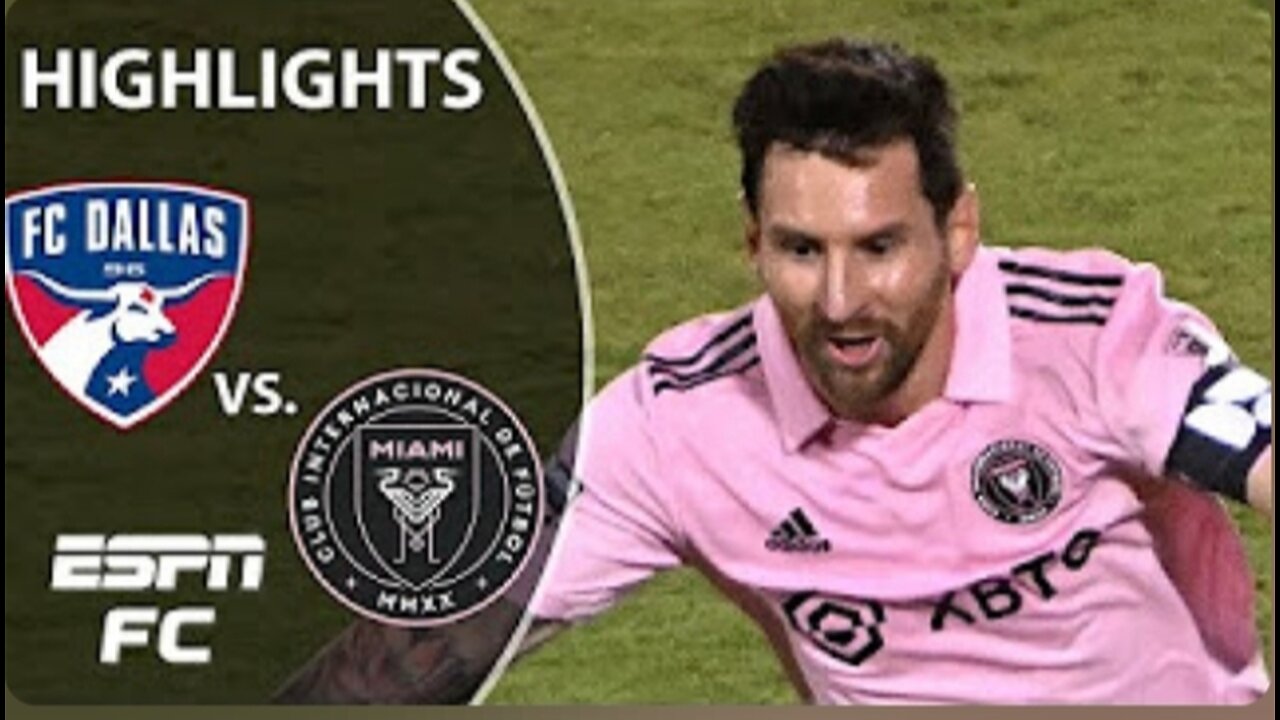 Lionel Messi HIGHLIGHTS from Inter Miami's MAGICAL win over FC Dallas | Leagues CuESPN FC 10/08/2023