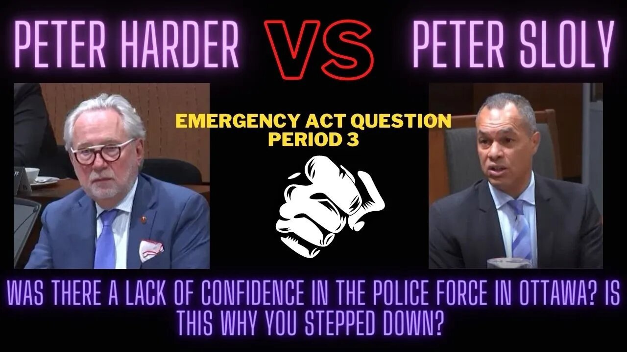 Emergency Measures Act was there a lack of confidence in the police force in Ottawa? Harder vs Sloly