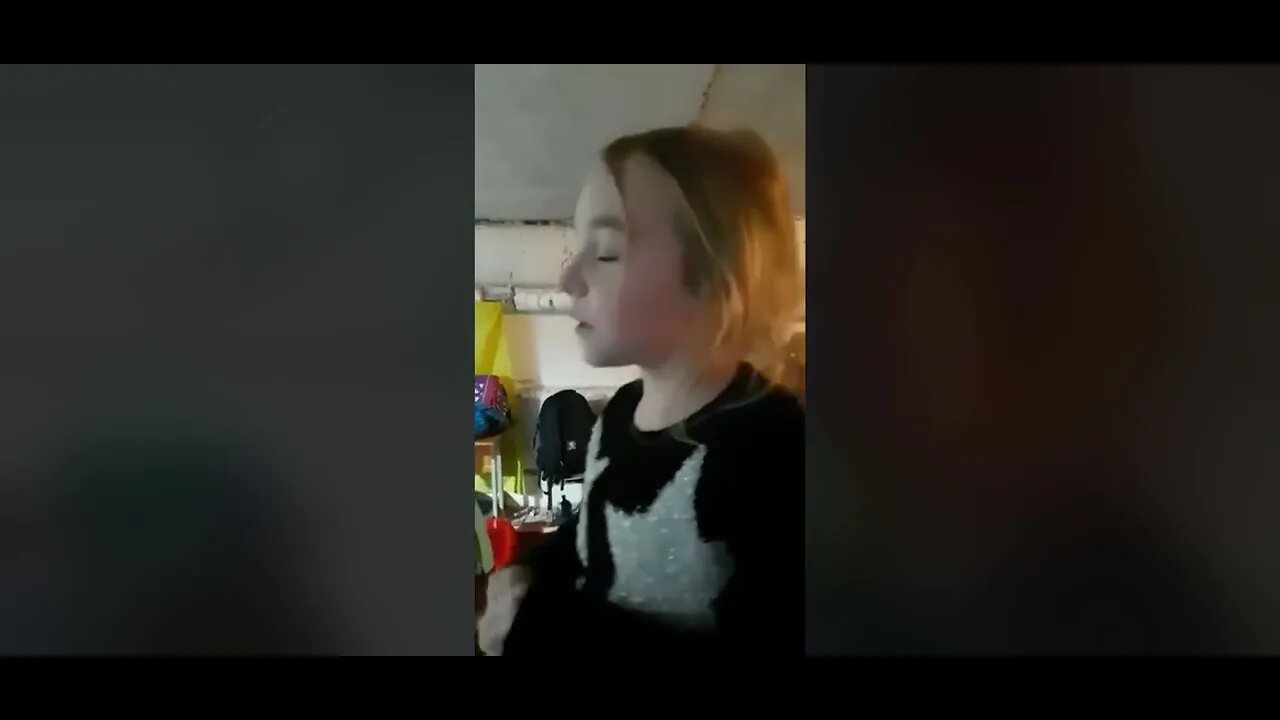 This little girl singing ''Let It Go'' in Ukrainian in a shelter is the best video I've seen so far
