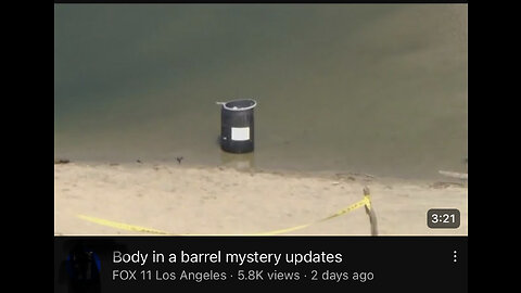 update on body in a barrel