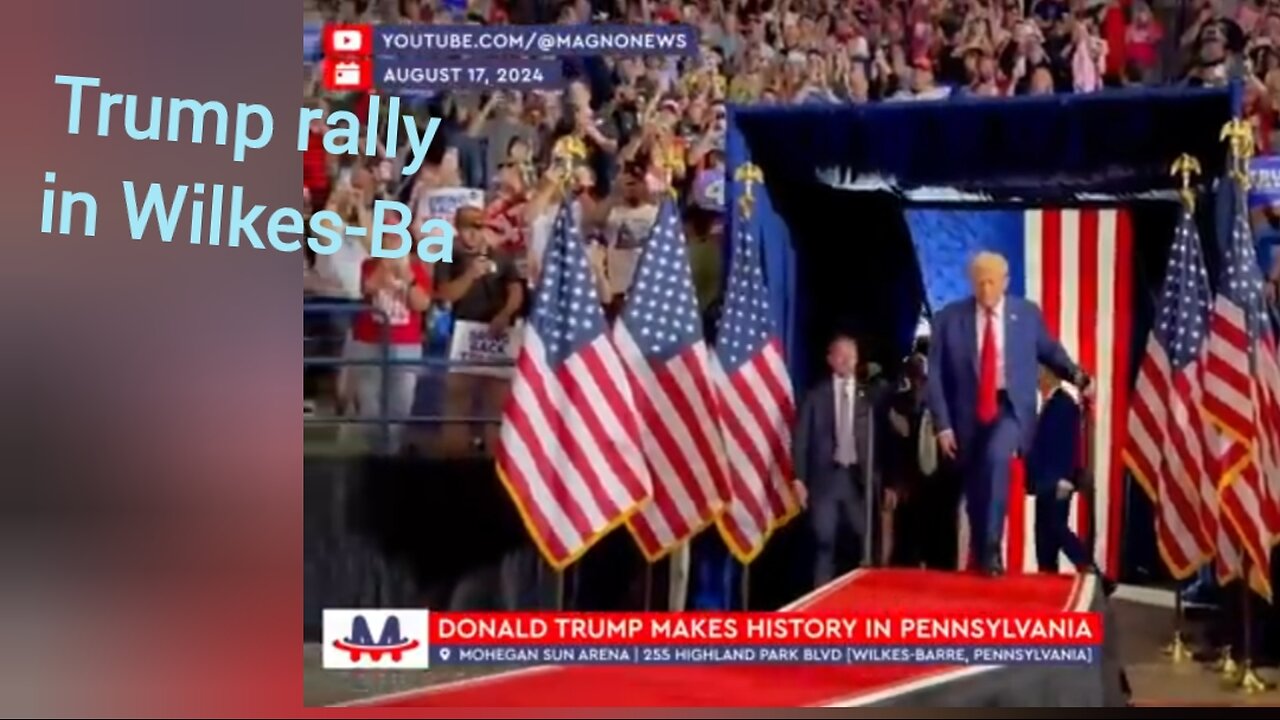 🇺🇸 Donald Trump makes history with a huge rally in Wilkes-Barre, Pennsylvania (August 17, 2024)