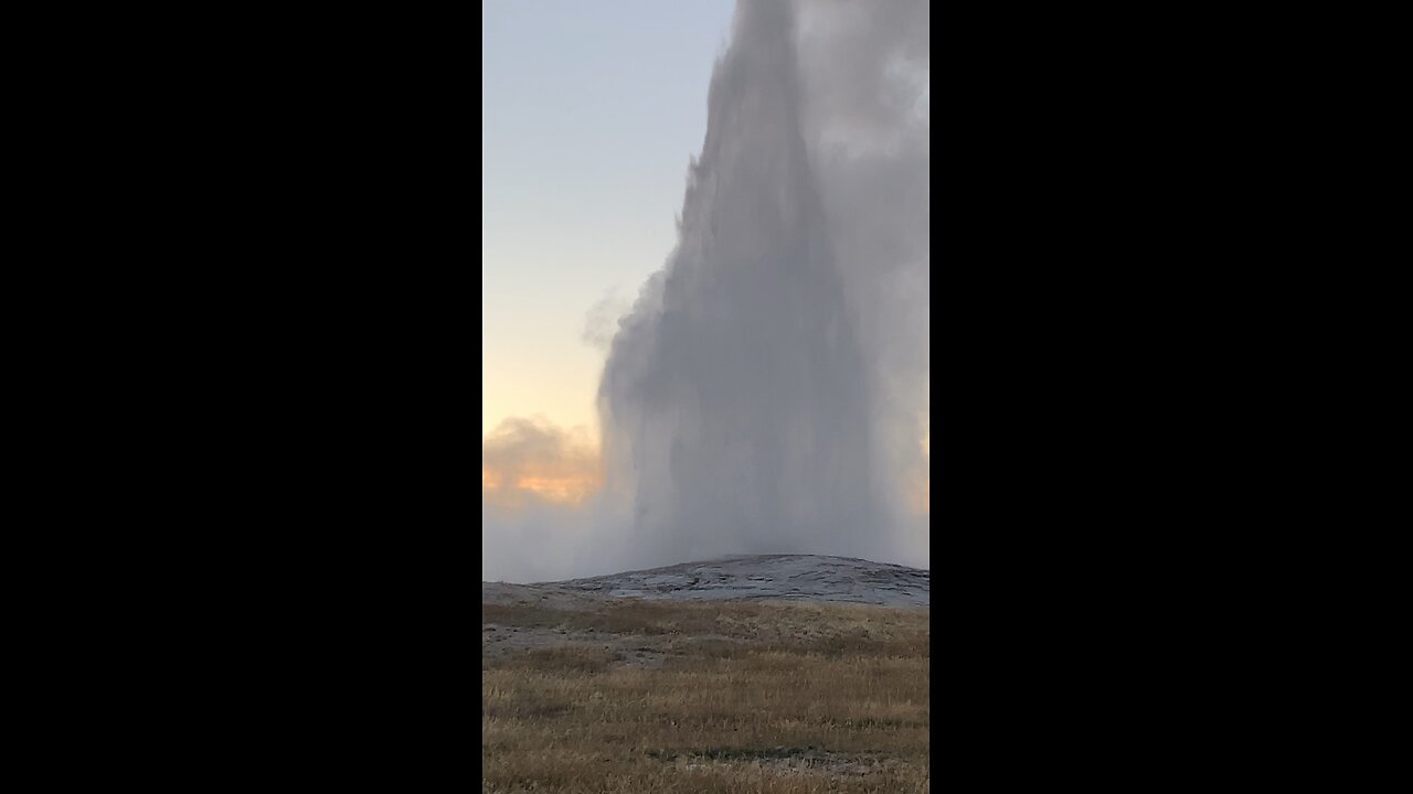 Cool Hot springs at Yellowstone park