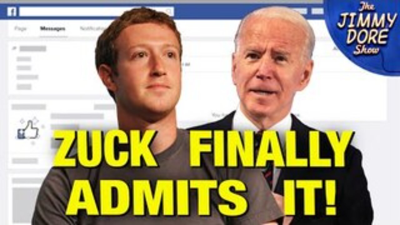 “YES, The Biden Admin CENSORED Facebook!” – Mark Zuckerberg