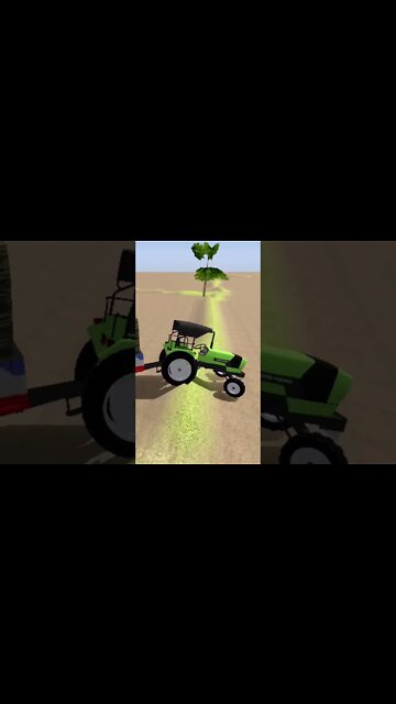 ट्रेक्टर Stunt 🔥 Tractor Driving Game #fun #game #trending #bazigar #tractor #shorts #ytshorts