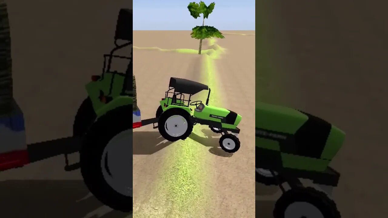 ट्रेक्टर Stunt 🔥 Tractor Driving Game #fun #game #trending #bazigar #tractor #shorts #ytshorts