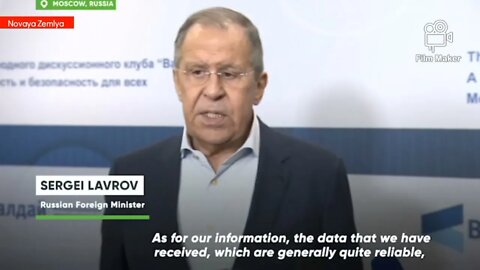 Lavrov on possible use of dirty bomb (low yield nuclear bomb) by Ukraine