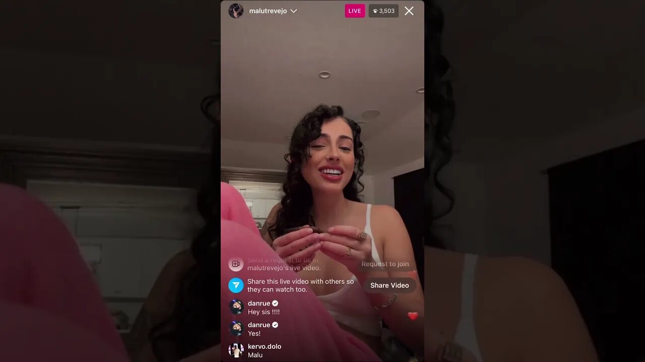 MALU TREVEJO IG LIVE: Malu Late Night Smoke & Vibe Sesh & Says Some Real Shit (26-01-23)