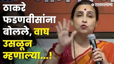 Chitra Wagh | ठाकरेंना काम नाही, करमणूक करत आहेत | Uddhav Thackeray |