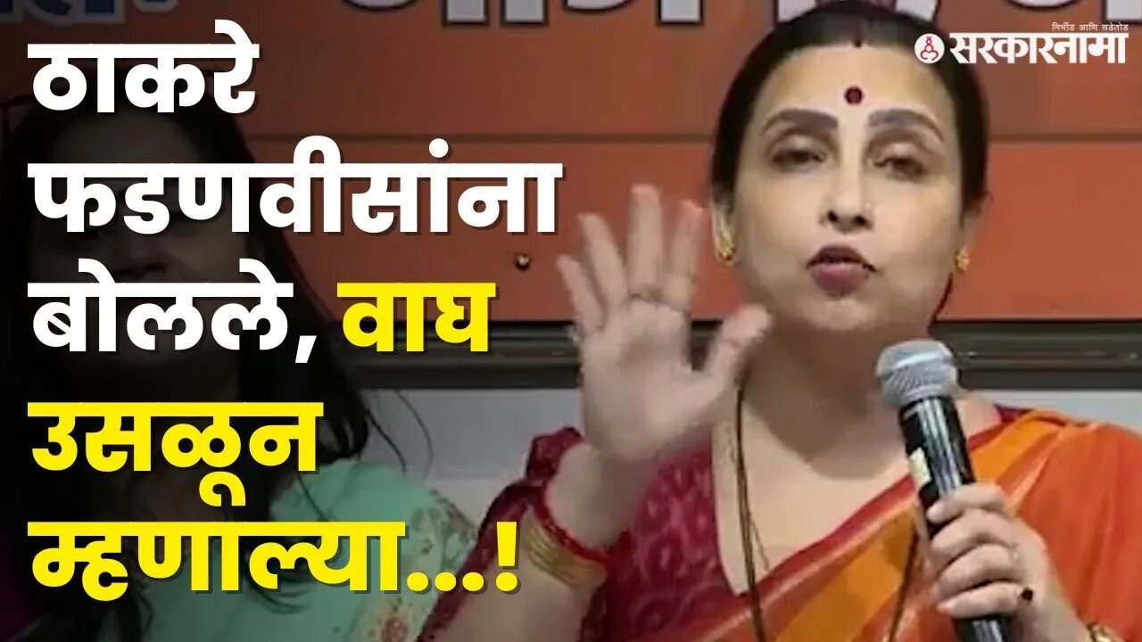Chitra Wagh | ठाकरेंना काम नाही, करमणूक करत आहेत | Uddhav Thackeray |