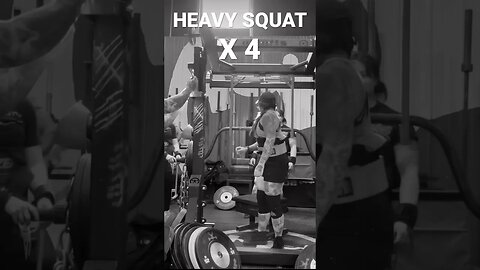 HEAVY SQUATS X 4 | #elitefts #squat ✅