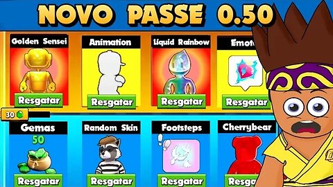 O NOVO PASSE 0.50 CHEGOU GALERA (NOVO PASSE) #STUMBLEGUYS