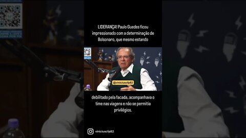 LIDERANÇA! Paulo Guedes ficou impressionado com a determinação de Bolsonaro