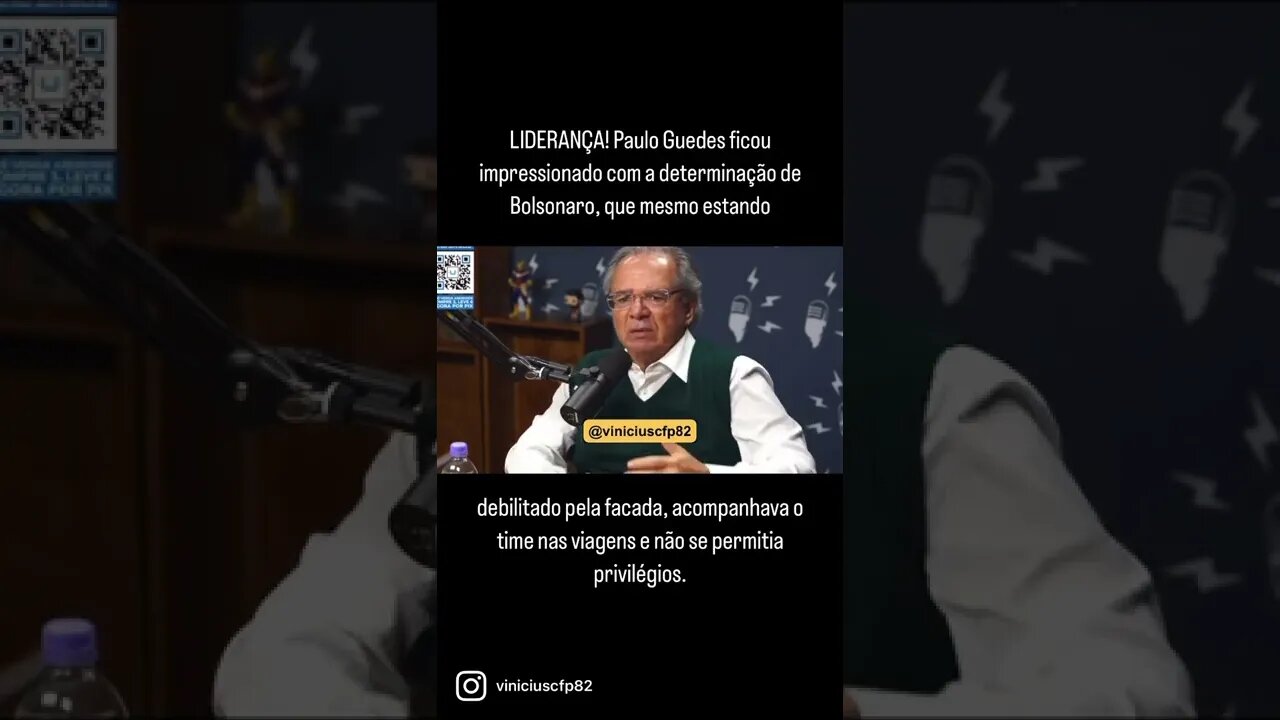 LIDERANÇA! Paulo Guedes ficou impressionado com a determinação de Bolsonaro