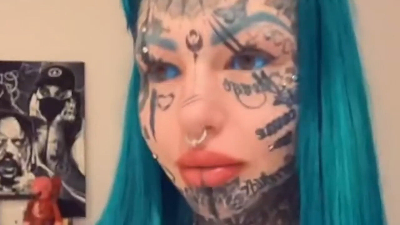 Blue Eyes White Dragon Girl, Amber Luke Goes Viral For Her Transformation And Tattooed Eyes