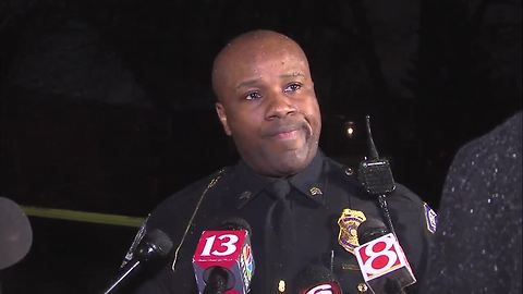 WATCH: IMPD officer gets emotional after 1-year-old shot and killed