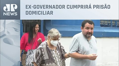 Sérgio Cabral recebe visita da mãe antes de soltura determinada pelo STF