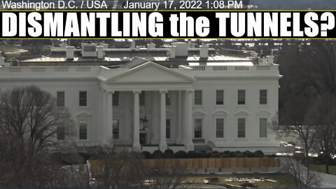 Construction at The White House - Are they DISMANTLING the TUNNELS?