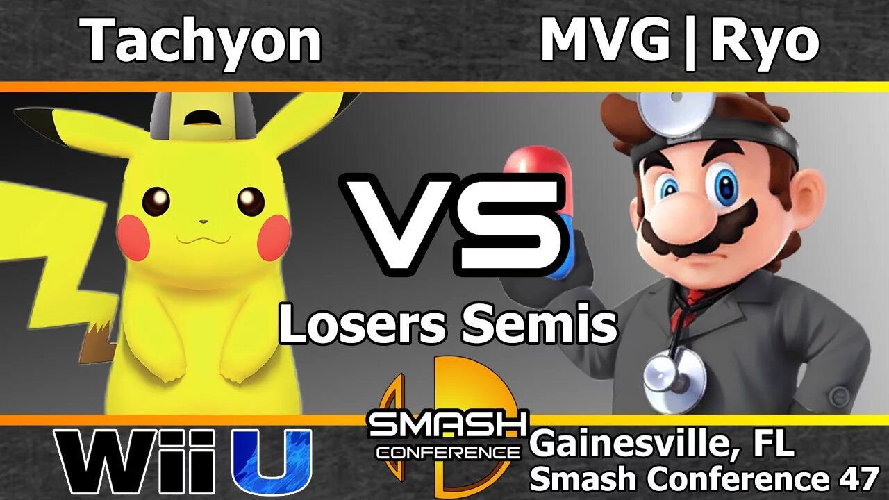 Tachyon (Pikachu & Duck Hunt) vs. MVG|Ryo (Little Mac) - SSB4 Losers Semis - SC47