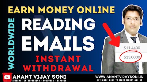 Earn Money By Reading Emails | Daily Earning - Instant Withdrawal