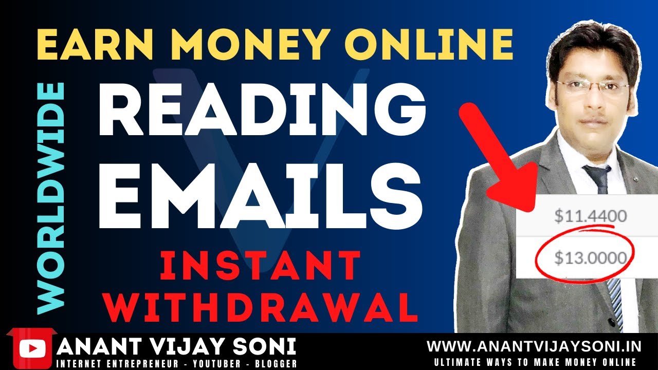 Earn Money By Reading Emails | Daily Earning - Instant Withdrawal