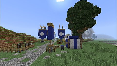 Minecraft: Medieval Banners, Flags and Roads [part 110 season 1]