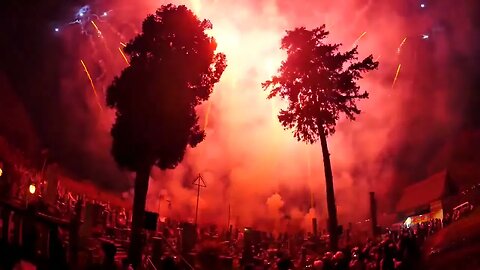 Fireworks display at the Holy Grave #viral