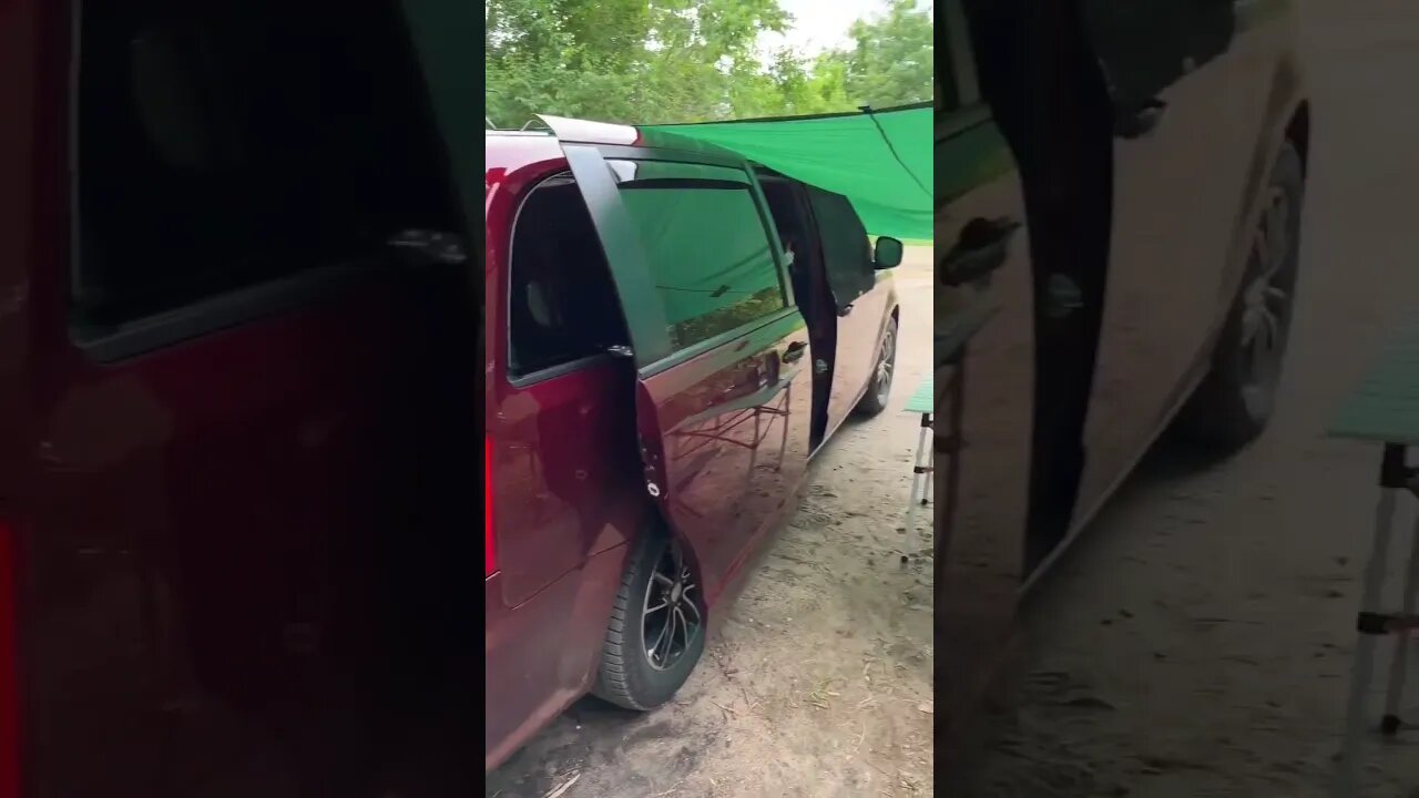 Van Camping in the Woods | Rainstorm Coming