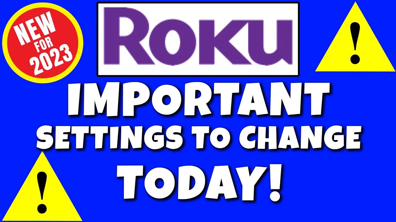 ROKU SETTINGS YOU SHOULD TO TURN OFF TODAY!! 2023 UPDATE