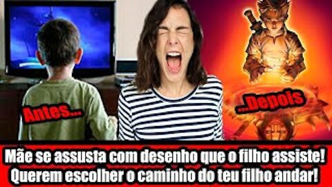 Mãe se assusta com desenho que o filho assiste! Querem escolher o caminho do teu filho andar!