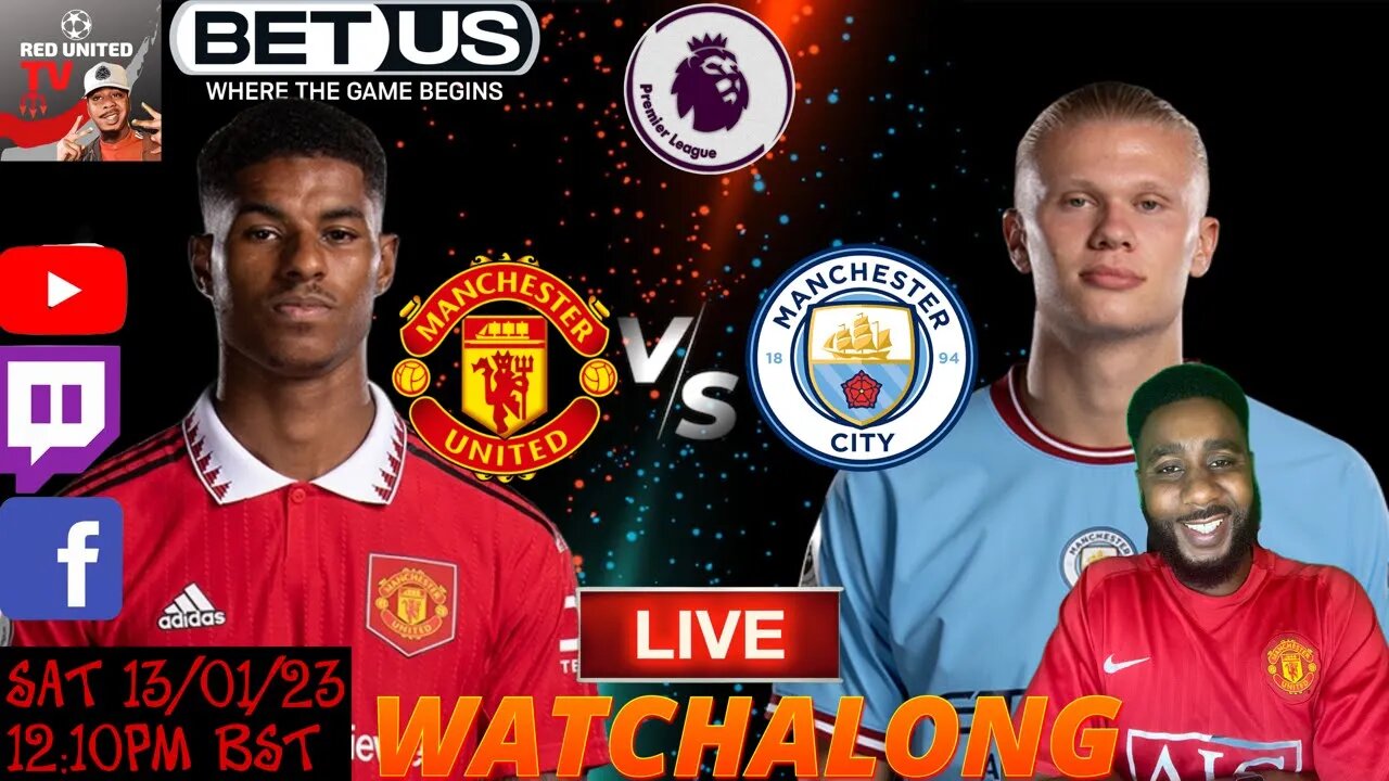 MANCHESTER UNITED vs MANCHESTER CITY LIVE Stream Watchalong PREMIER LEAGUE 22/23 | Ivorian Spice