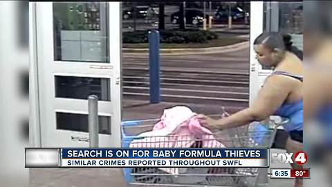 Suspect accused of using empty baby carrier to steal formula