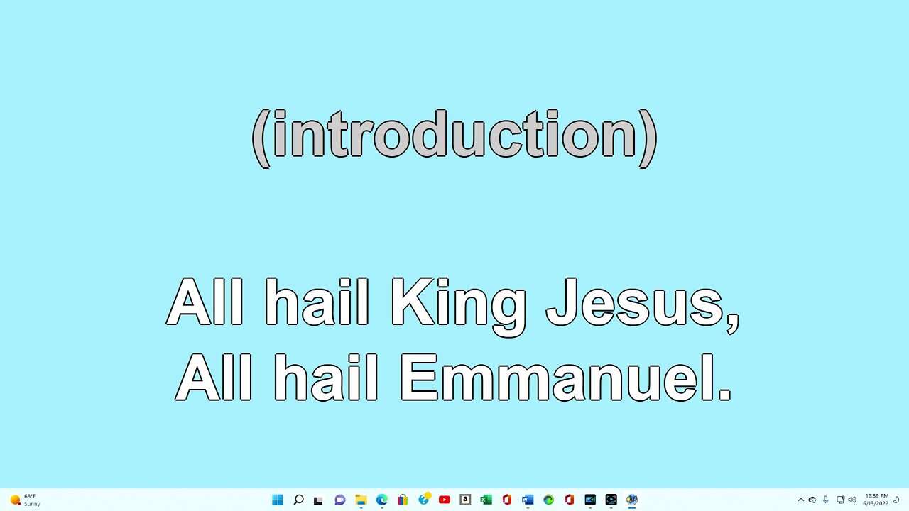 All Hail King Jesus