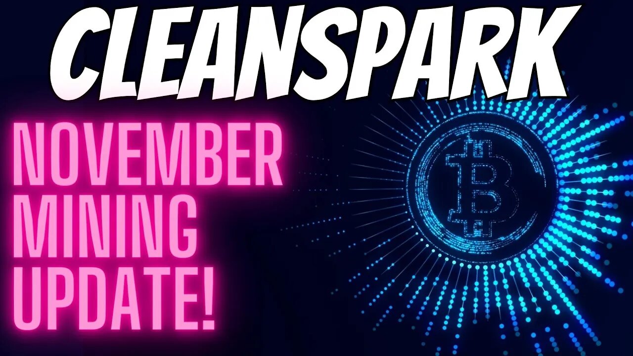 Cleanspark Stock Mining Update! Clsk