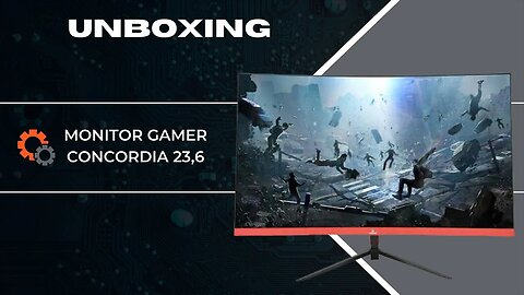 Unboxing Monitor curvo da Concordia.